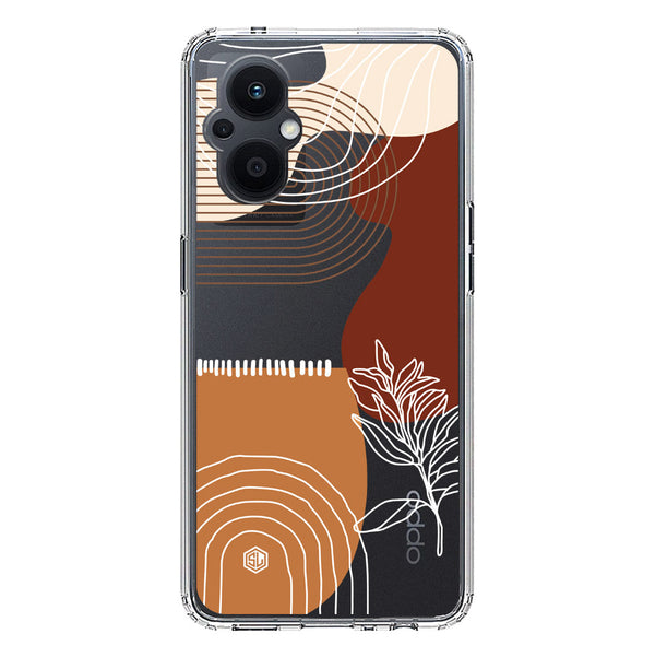 Aesthetic Modern Art Series - Design 2 - Soft Phone Case - Crystal Clear Case - Oppo Reno 7 Lite