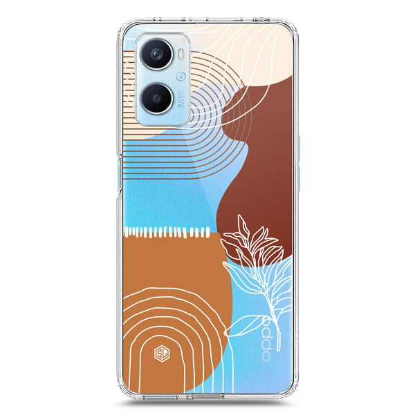 Aesthetic Modern Art Series - Design 2 - Soft Phone Case - Crystal Clear Case - Oppo A96 4G