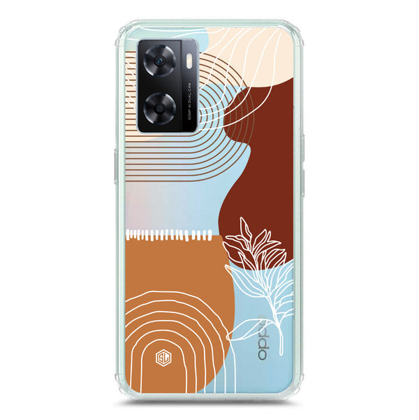 Aesthetic Modern Art Series - Design 2 - Soft Phone Case - Crystal Clear Case - Oppo A77 4G