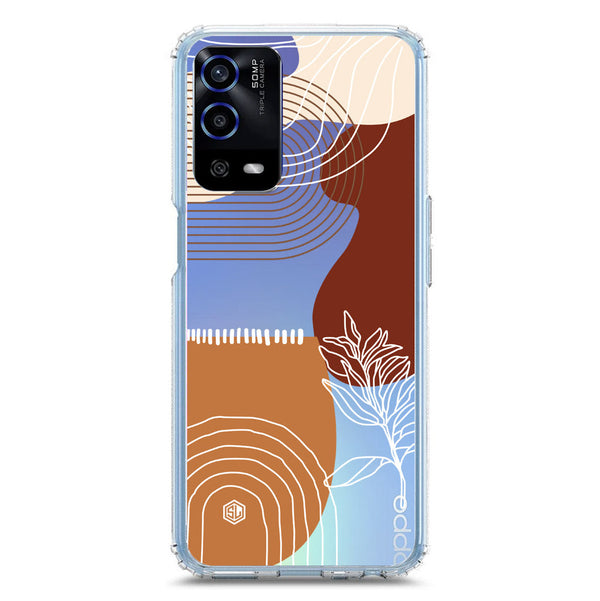 Aesthetic Modern Art Series - Design 2 - Soft Phone Case - Crystal Clear Case - Oppo A55 5G