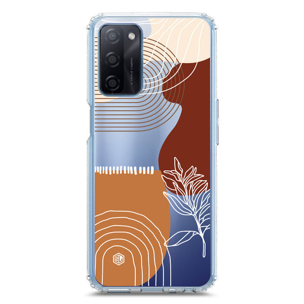 Aesthetic Modern Art Series - Design 2 - Soft Phone Case - Crystal Clear Case - Oppo A55s