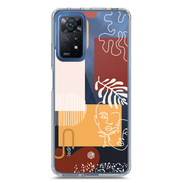 Aesthetic Modern Art Series - Design 3 - Soft Phone Case - Crystal Clear Case - Xiaomi Redmi Note 11 Pro