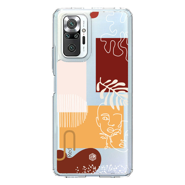 Aesthetic Modern Art Series - Design 3 - Soft Phone Case - Crystal Clear Case - Xiaomi Redmi Note 10 Pro 4G