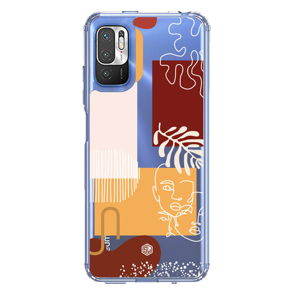Aesthetic Modern Art Series - Design 3 - Soft Phone Case - Crystal Clear Case - Xiaomi Redmi Note 10 5G
