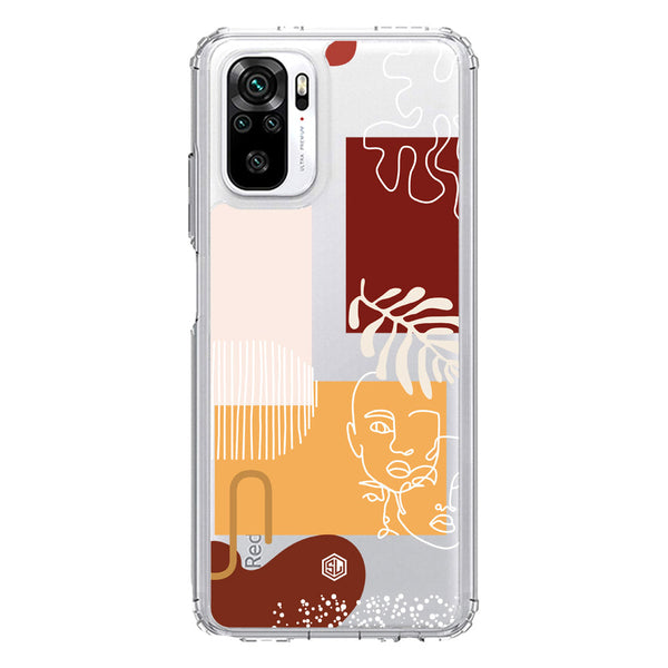Aesthetic Modern Art Series - Design 3 - Soft Phone Case - Crystal Clear Case - Xiaomi Redmi Note 10 4G