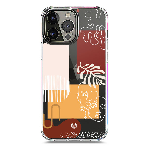 Aesthetic Modern Art Series - Design 3 - Soft Phone Case - Crystal Clear Case - iPhone 13 Pro
