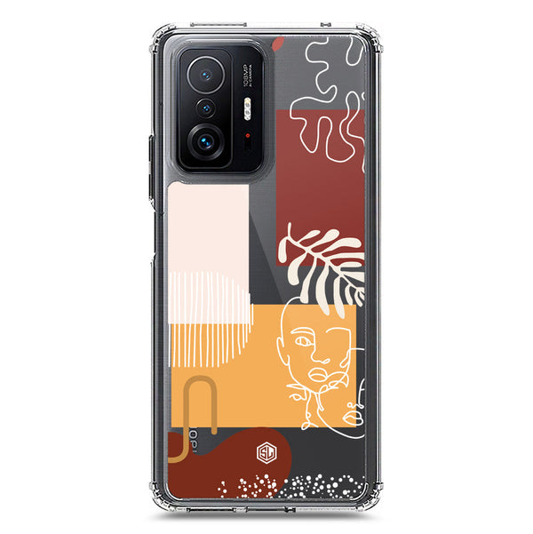 Aesthetic Modern Art Series - Design 3 - Soft Phone Case - Crystal Clear Case - Xiaomi 11T Pro