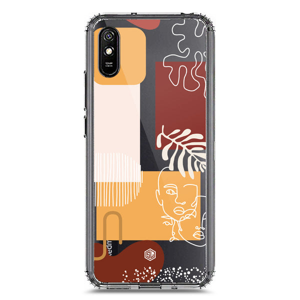 Aesthetic Modern Art Series - Design 3 - Soft Phone Case - Crystal Clear Case - Xiaomi Redmi 9A
