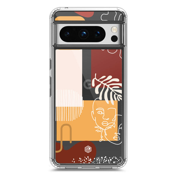 Aesthetic Modern Art Series - Design 3 - Soft Phone Case - Crystal Clear Case - Google Pixel 8 Pro