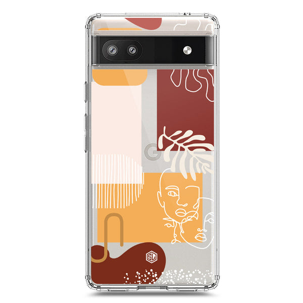 Aesthetic Modern Art Series - Design 3 - Soft Phone Case - Crystal Clear Case - Google Pixel 6a