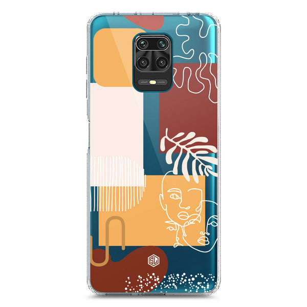 Aesthetic Modern Art Series - Design 3 - Soft Phone Case - Crystal Clear Case - Xiaomi Redmi Note 9S