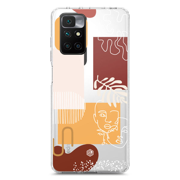 Aesthetic Modern Art Series - Design 3 - Soft Phone Case - Crystal Clear Case - Xiaomi Redmi 10 2022