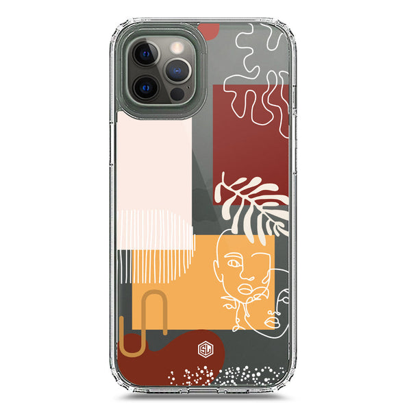 Aesthetic Modern Art Series - Design 3 - Soft Phone Case - Crystal Clear Case - iPhone 12 Pro