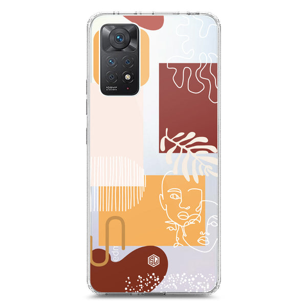 Aesthetic Modern Art Series - Design 3 - Soft Phone Case - Crystal Clear Case - Xiaomi Redmi Note 12