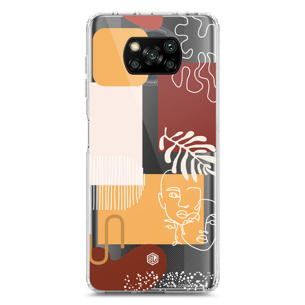 Aesthetic Modern Art Series - Design 3 - Soft Phone Case - Crystal Clear Case - Xiaomi Poco X3
