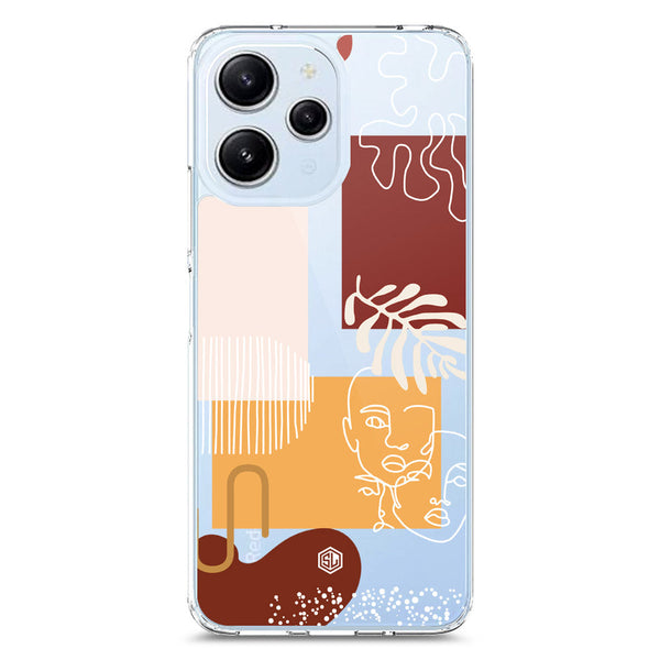Aesthetic Modern Art Series - Design 3 - Soft Phone Case - Crystal Clear Case - Xiaomi Redmi 12