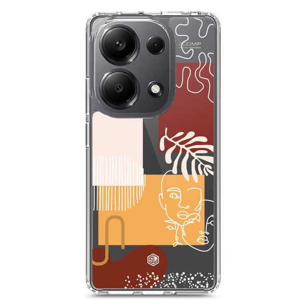 Aesthetic Modern Art Series - Design 3 - Soft Phone Case - Crystal Clear Case - Xiaomi Redmi Note 13 Pro 4G