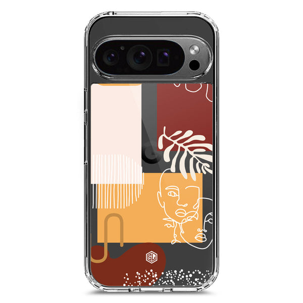 Aesthetic Modern Art Series - Design 3 - Soft Phone Case - Crystal Clear Case - Google Pixel 9 Pro