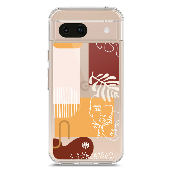 Aesthetic Modern Art Series - Design 3 - Soft Phone Case - Crystal Clear Case - Google Pixel 8a