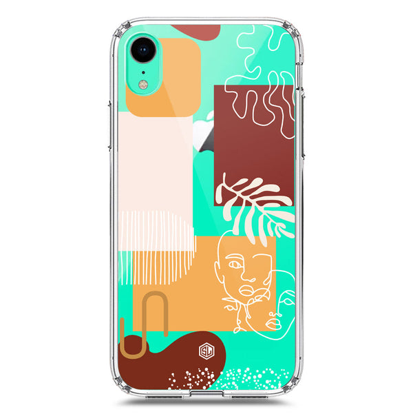 Aesthetic Modern Art Series - Design 3 - Soft Phone Case - Crystal Clear Case - iPhone XR