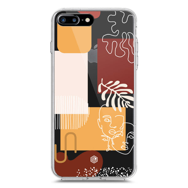 Aesthetic Modern Art Series - Design 3 - Soft Phone Case - Crystal Clear Case - iPhone 7 Plus
