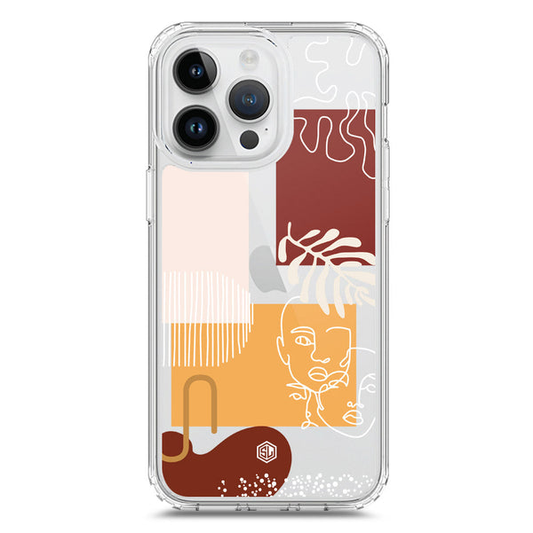Aesthetic Modern Art Series - Design 3 - Soft Phone Case - Crystal Clear Case - iPhone 15 Pro