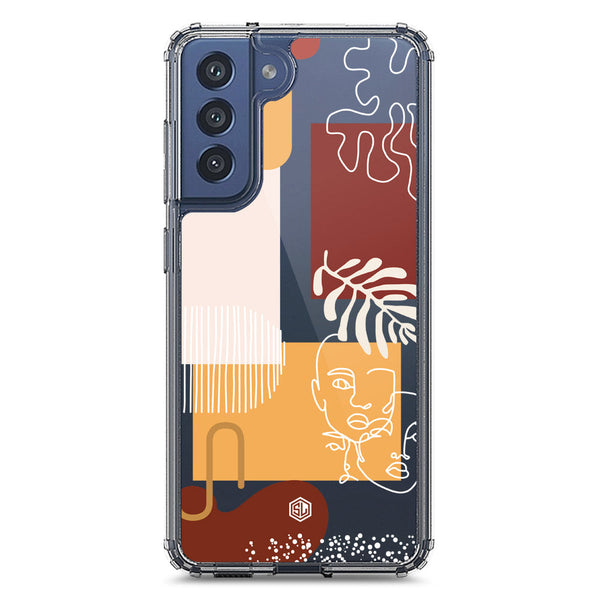 Aesthetic Modern Art Series - Design 3 - Soft Phone Case - Crystal Clear Case - Samsung Galaxy S21 FE 5G