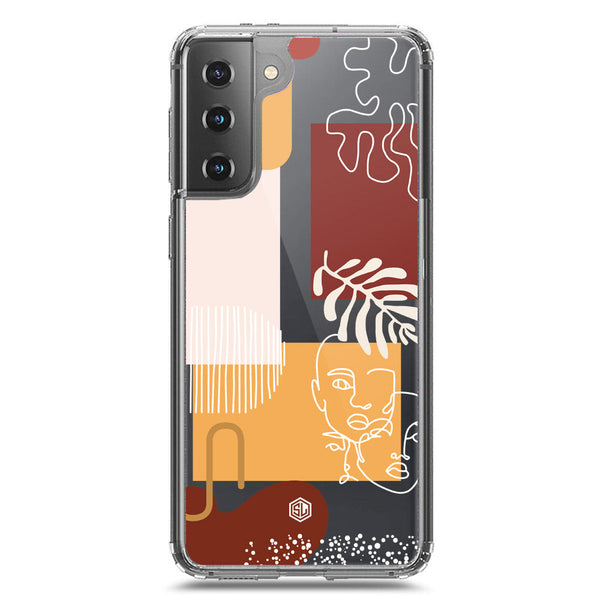 Aesthetic Modern Art Series - Design 3 - Soft Phone Case - Crystal Clear Case - Samsung Galaxy S21 5G