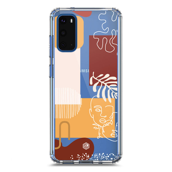 Aesthetic Modern Art Series - Design 3 - Soft Phone Case - Crystal Clear Case - Samsung Galaxy S20