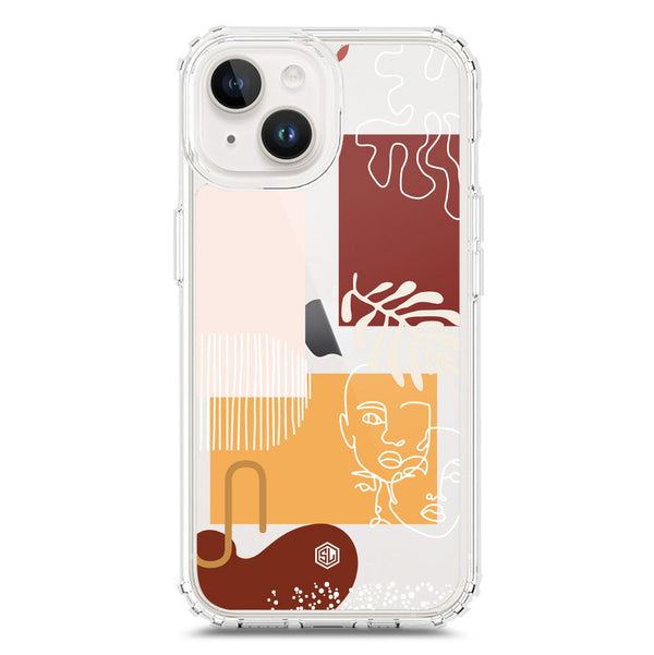 Aesthetic Modern Art Series - Design 3 - Soft Phone Case - Crystal Clear Case - iPhone 15 Plus