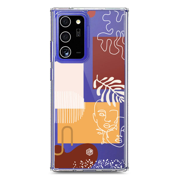 Aesthetic Modern Art Series - Design 3 - Soft Phone Case - Crystal Clear Case - Samsung Galaxy Note 20 Ultra