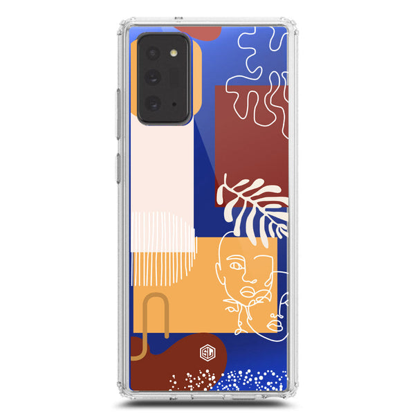 Aesthetic Modern Art Series - Design 3 - Soft Phone Case - Crystal Clear Case - Samsung Galaxy Note 20