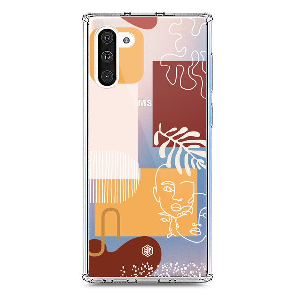 Aesthetic Modern Art Series - Design 3 - Soft Phone Case - Crystal Clear Case - Samsung Galaxy Note 10