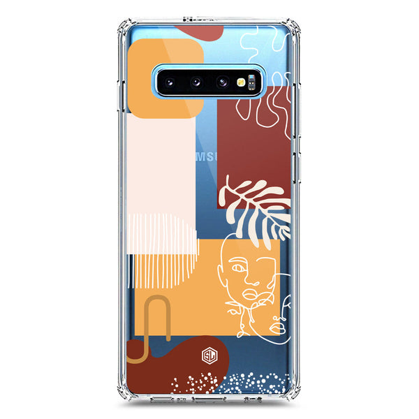 Aesthetic Modern Art Series - Design 3 - Soft Phone Case - Crystal Clear Case - Samsung Galaxy S10 Plus
