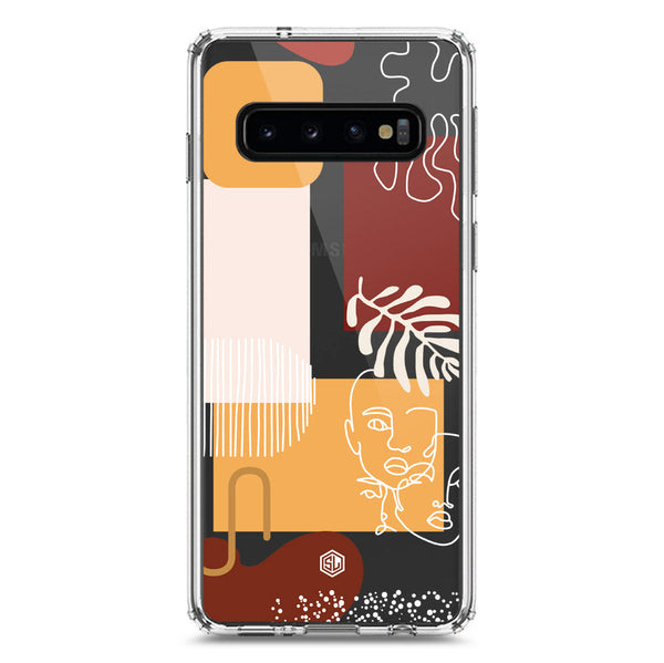 Aesthetic Modern Art Series - Design 3 - Soft Phone Case - Crystal Clear Case - Samsung Galaxy S10