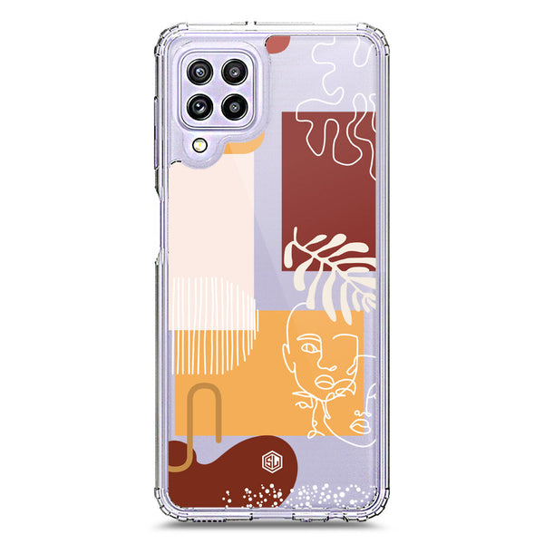 Aesthetic Modern Art Series - Design 3 - Soft Phone Case - Crystal Clear Case - Samsung Galaxy M22