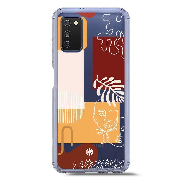 Aesthetic Modern Art Series - Design 3 - Soft Phone Case - Crystal Clear Case - Samsung Galaxy M02s
