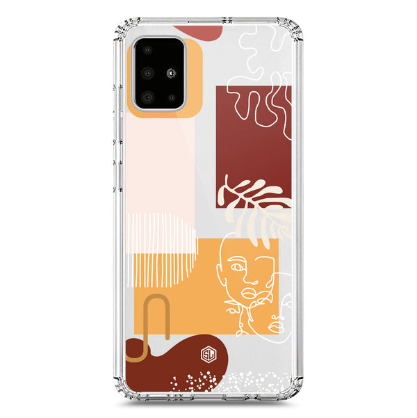 Aesthetic Modern Art Series - Design 3 - Soft Phone Case - Crystal Clear Case - Samsung Galaxy A71