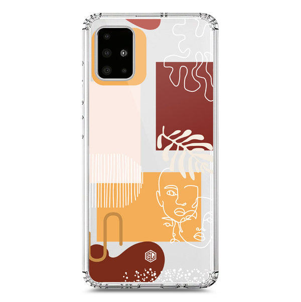 Aesthetic Modern Art Series - Design 3 - Soft Phone Case - Crystal Clear Case - Samsung Galaxy A51