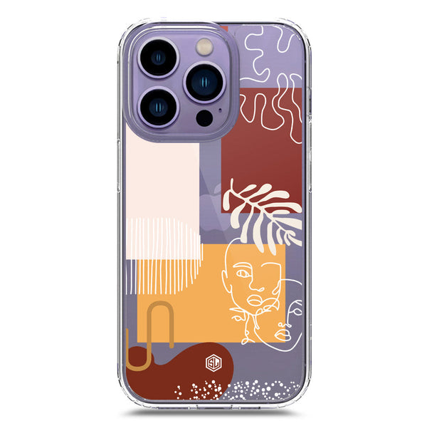 Aesthetic Modern Art Series - Design 3 - Soft Phone Case - Crystal Clear Case - iPhone 14 Pro