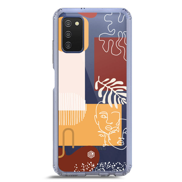 Aesthetic Modern Art Series - Design 3 - Soft Phone Case - Crystal Clear Case - Samsung Galaxy A02s