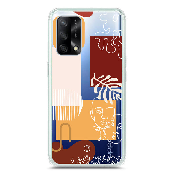 Aesthetic Modern Art Series - Design 3 - Soft Phone Case - Crystal Clear Case - Oppo F19s
