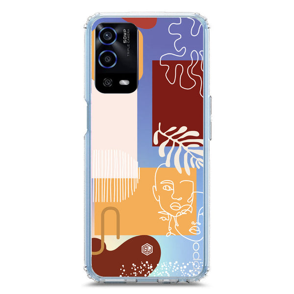 Aesthetic Modern Art Series - Design 3 - Soft Phone Case - Crystal Clear Case - Oppo A55 5G