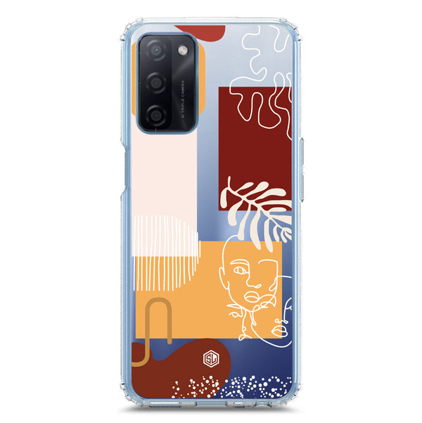 Aesthetic Modern Art Series - Design 3 - Soft Phone Case - Crystal Clear Case - Oppo A55s