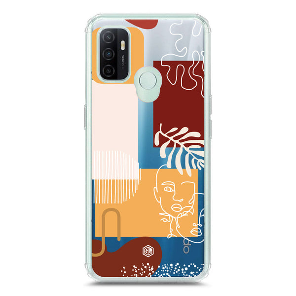 Aesthetic Modern Art Series - Design 3 - Soft Phone Case - Crystal Clear Case - Oppo A53s