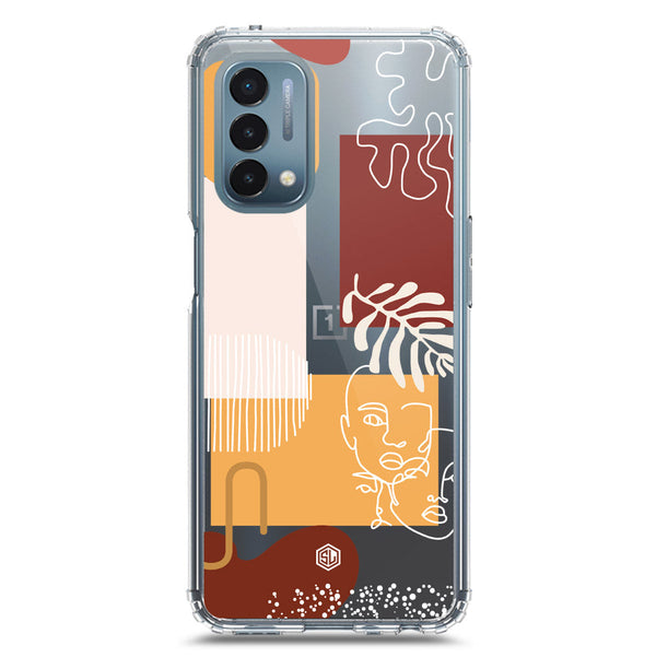 Aesthetic Modern Art Series - Design 3 - Soft Phone Case - Crystal Clear Case - OnePlus Nord N200 5G