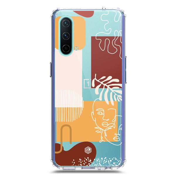 Aesthetic Modern Art Series - Design 3 - Soft Phone Case - Crystal Clear Case - OnePlus Nord CE 5G