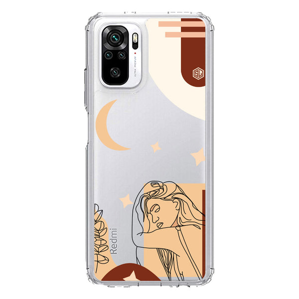 Aesthetic Modern Art Series - Design 4 - Soft Phone Case - Crystal Clear Case - Xiaomi Redmi Note 10 4G