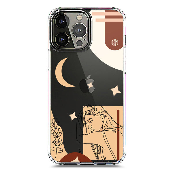 Aesthetic Modern Art Series - Design 4 - Soft Phone Case - Crystal Clear Case - iPhone 13 Pro