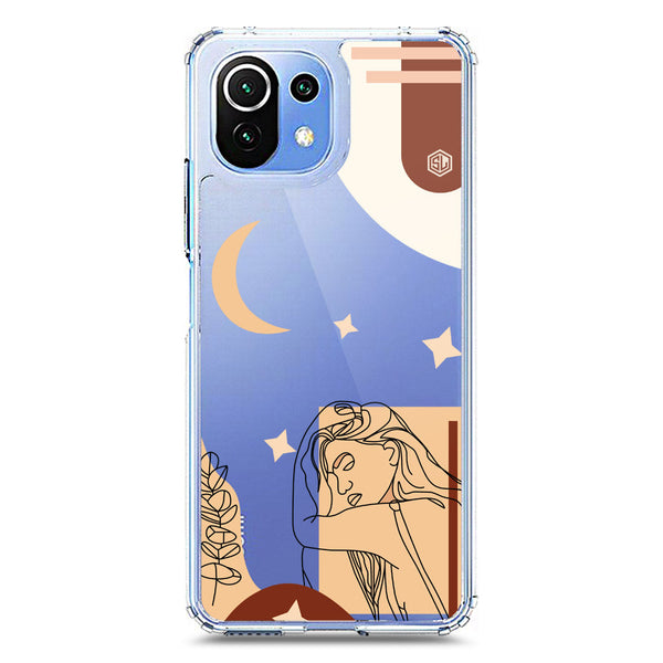 Aesthetic Modern Art Series - Design 4 - Soft Phone Case - Crystal Clear Case - Xiaomi Mi 11 Lite